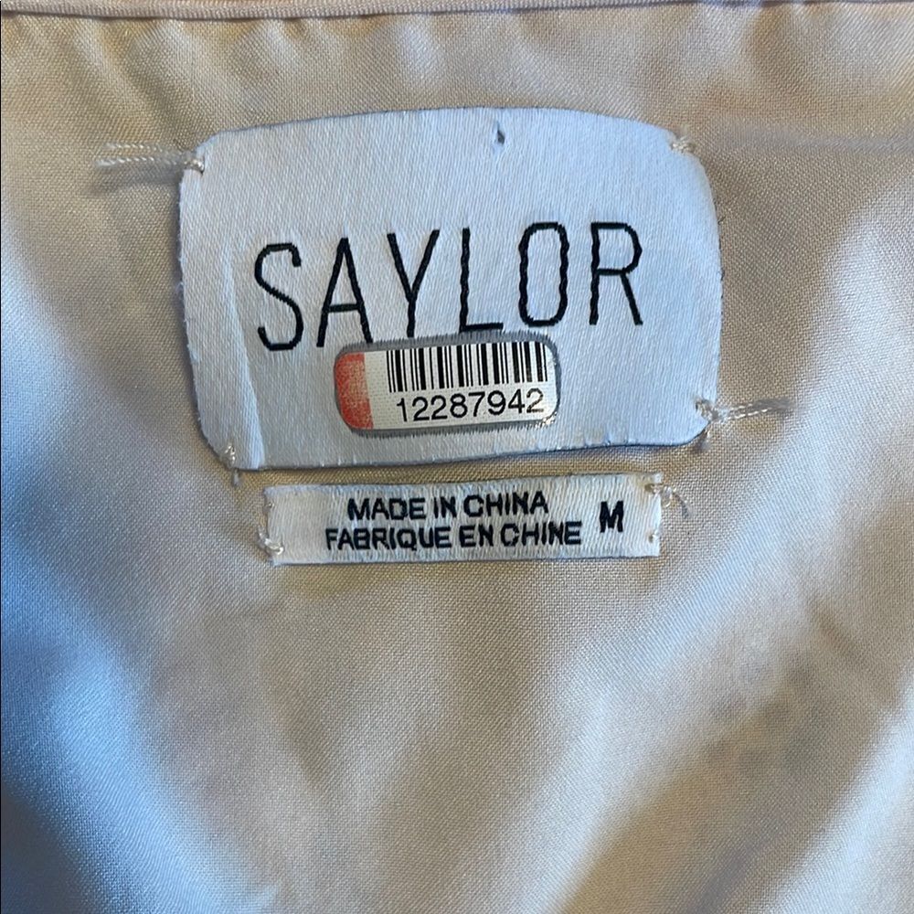 Saylor Maggie Lace Sheath Dress Beige Cream M - Picture 5 of 9